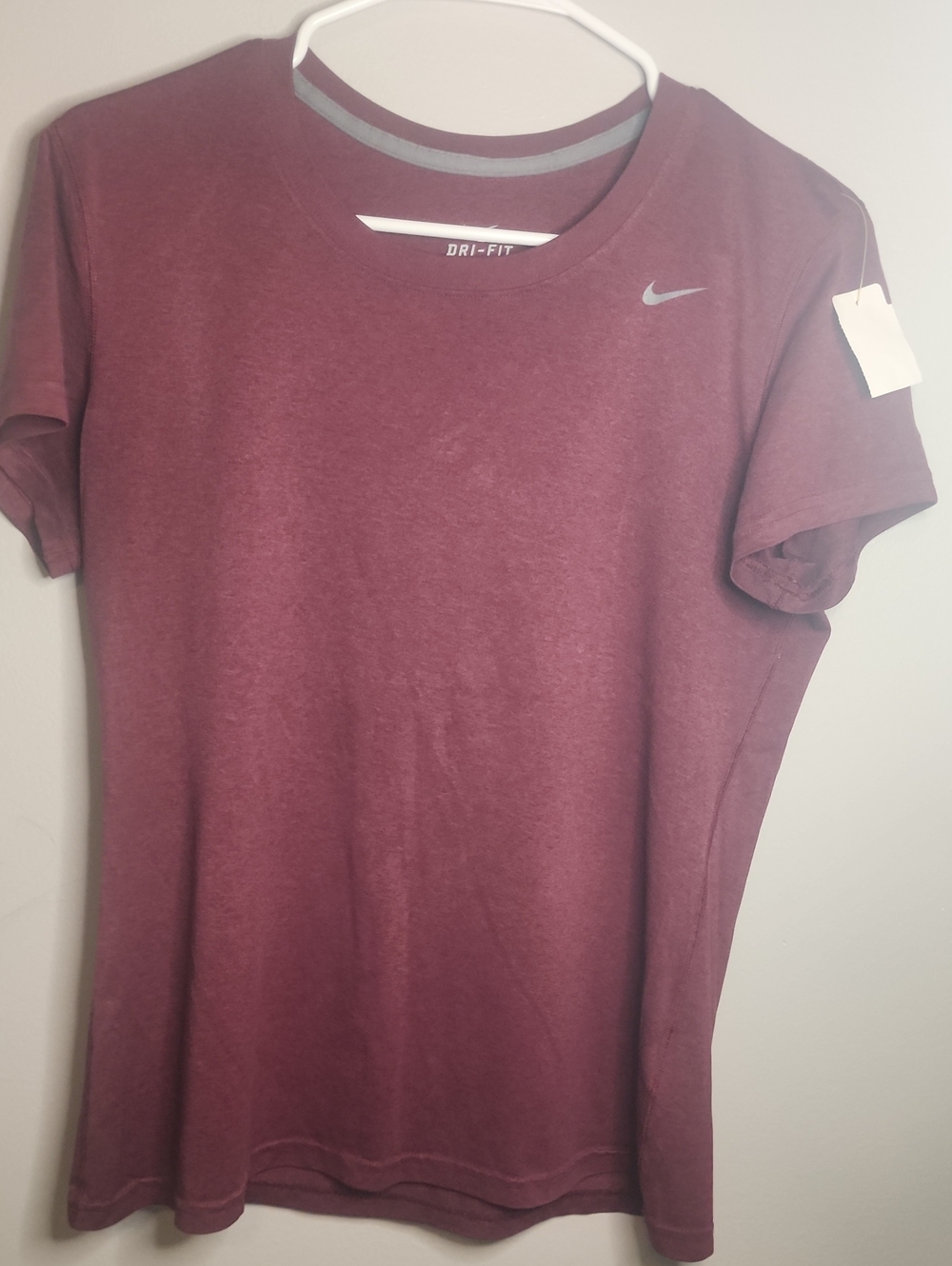 Nike Maroon Heathered Dri-FIT Tee